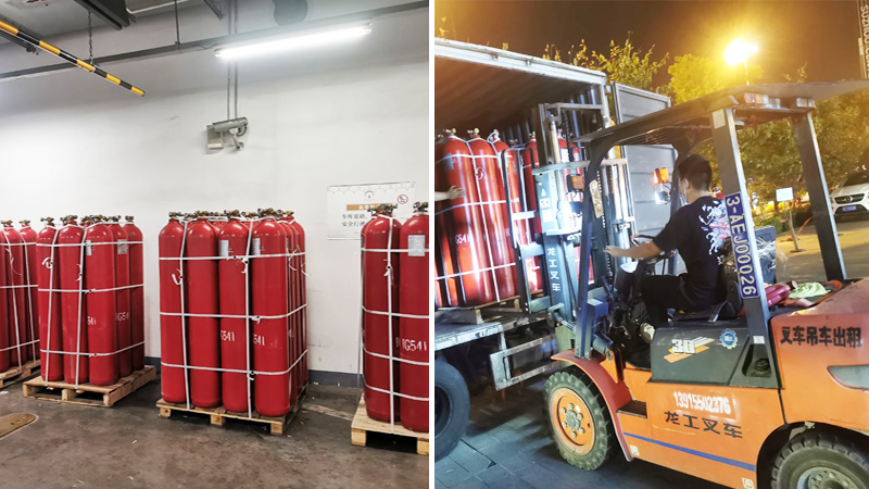IG541氣體鋼瓶檢測(cè)充裝