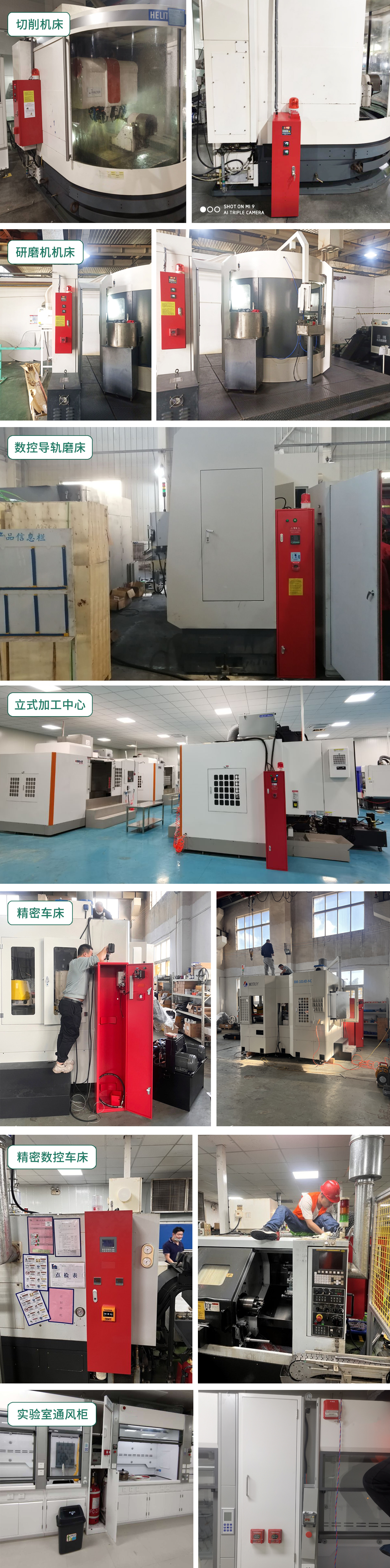 機(jī)床滅火裝置案例