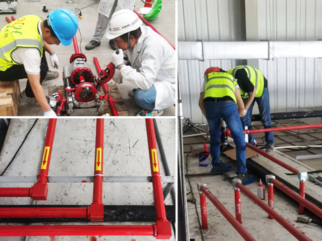 噴涂房氣體滅火系統(tǒng)管道施工圖