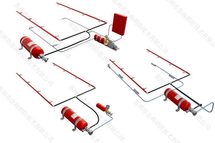 礦用防爆鋰離子蓄電池無軌膠輪車自動滅火裝置