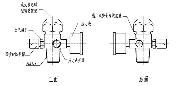 高壓二氧化碳滅火系統(tǒng)驅動氣體瓶容器閥